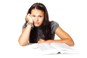 College Student Studying