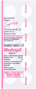 Modvigil 200 modafinil tablets