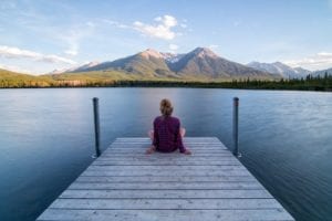 Stress-free woman